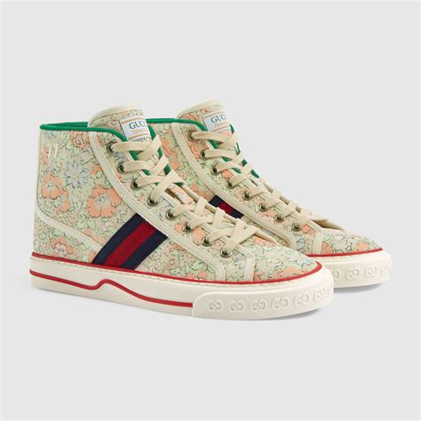 women's gucci tennis 1977 liberty london sneaker|gucci tennis 1977 price.